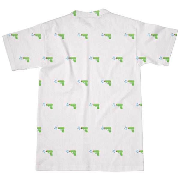 Watergun Emoji T-Shirt-Shelfies-| All-Over-Print Everywhere - Designed to Make You Smile
