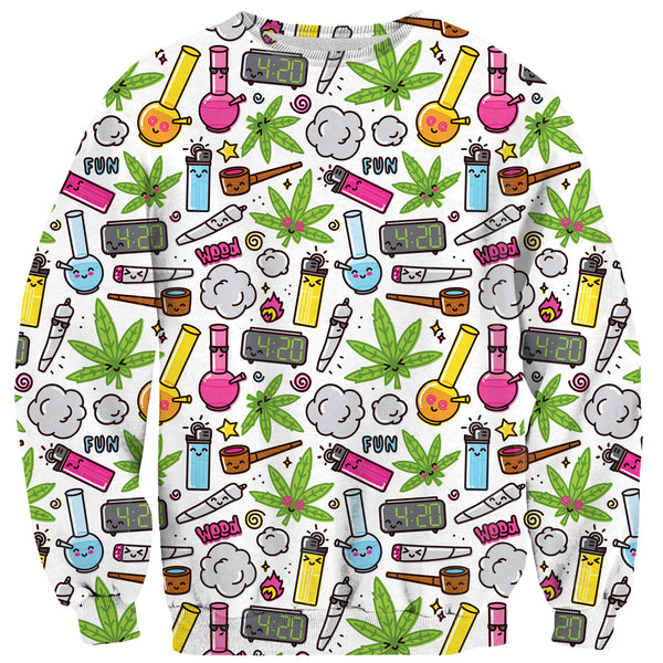 420 Sweater-Shelfies-| All-Over-Print Everywhere - Designed to Make You Smile