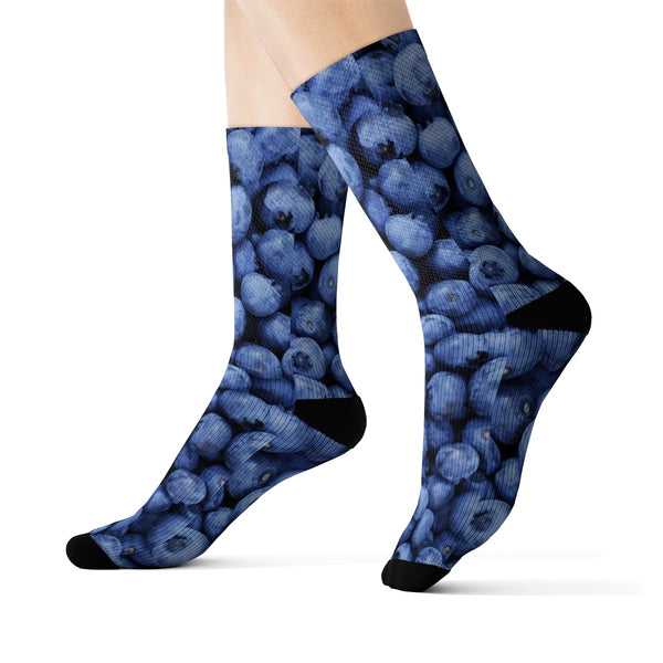 Blueberry Invasion Foot Glove Socks-Printify-L-| All-Over-Print Everywhere - Designed to Make You Smile