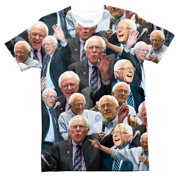 Bernie Sanders Face T-Shirt-Subliminator-| All-Over-Print Everywhere - Designed to Make You Smile