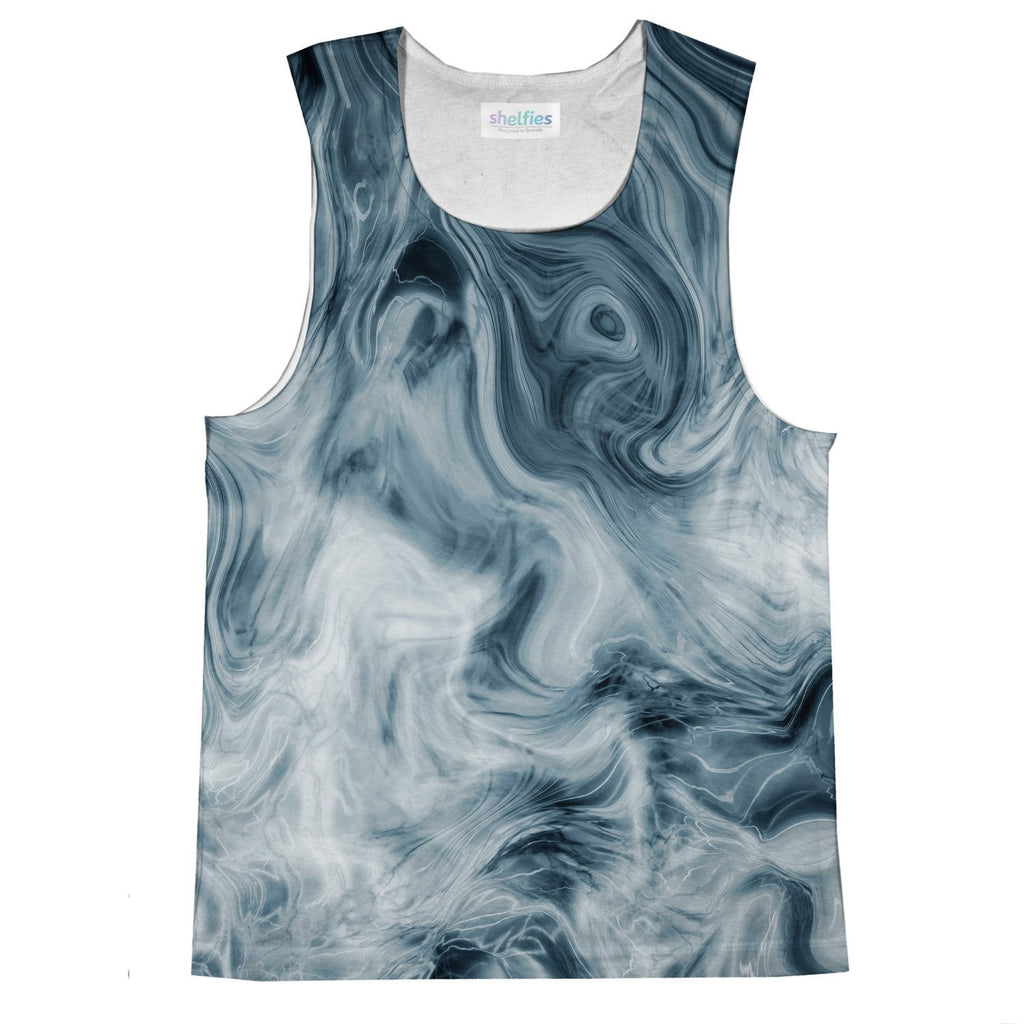 Black Marble Tank Top-kite.ly-| All-Over-Print Everywhere - Designed to Make You Smile