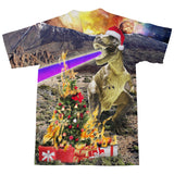 Christmas Dino T-Shirt-Subliminator-| All-Over-Print Everywhere - Designed to Make You Smile
