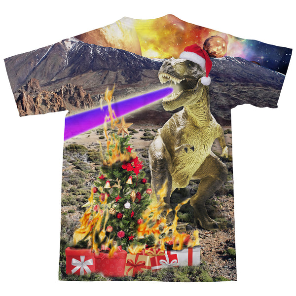 Christmas Dino T-Shirt-Subliminator-| All-Over-Print Everywhere - Designed to Make You Smile