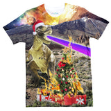 Christmas Dino T-Shirt-Subliminator-| All-Over-Print Everywhere - Designed to Make You Smile