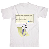 MS Word Clippy T-Shirt-Subliminator-| All-Over-Print Everywhere - Designed to Make You Smile