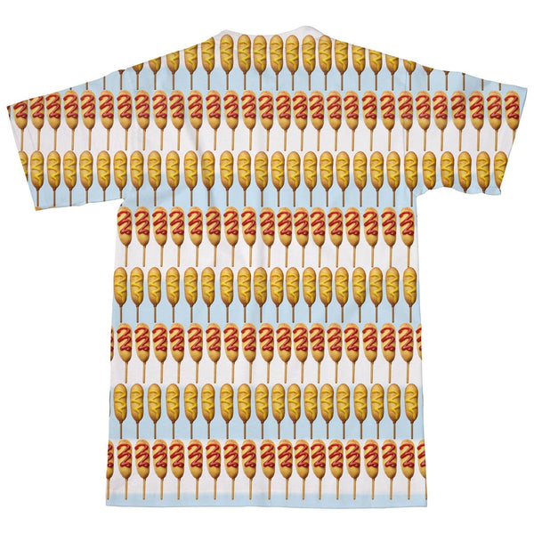 Corndog Stripes T-Shirt-Shelfies-| All-Over-Print Everywhere - Designed to Make You Smile