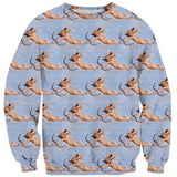 Cupid Repeat Sweater-Shelfies-| All-Over-Print Everywhere - Designed to Make You Smile