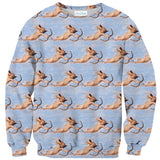 Cupid Repeat Sweater-Shelfies-| All-Over-Print Everywhere - Designed to Make You Smile