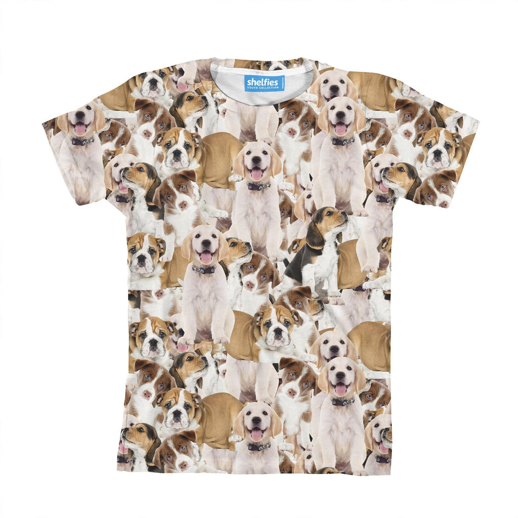 Doggy Invasion Youth T-Shirt-kite.ly-| All-Over-Print Everywhere - Designed to Make You Smile