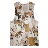Doggy Invasion Tank Top-kite.ly-| All-Over-Print Everywhere - Designed to Make You Smile