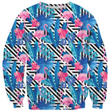 LA Flamingo Sweater-Shelfies-| All-Over-Print Everywhere - Designed to Make You Smile