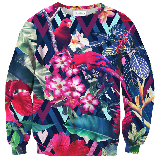Floral Bird Sweater-Shelfies-| All-Over-Print Everywhere - Designed to Make You Smile