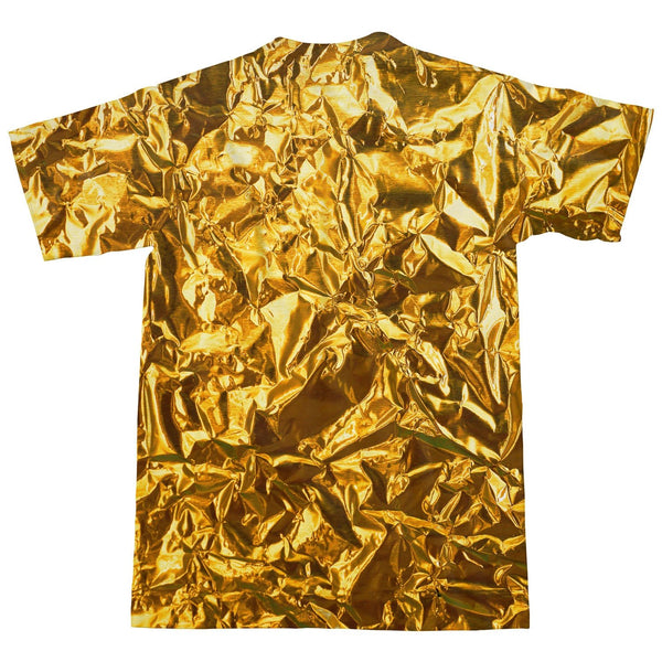 Golden Wrapper T-Shirt-Subliminator-| All-Over-Print Everywhere - Designed to Make You Smile