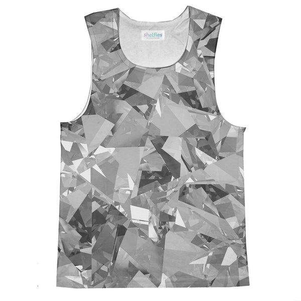 Grey Diamonds Tank Top-kite.ly-| All-Over-Print Everywhere - Designed to Make You Smile