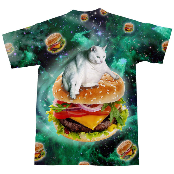 Hamburger Cat T-Shirt-Subliminator-| All-Over-Print Everywhere - Designed to Make You Smile