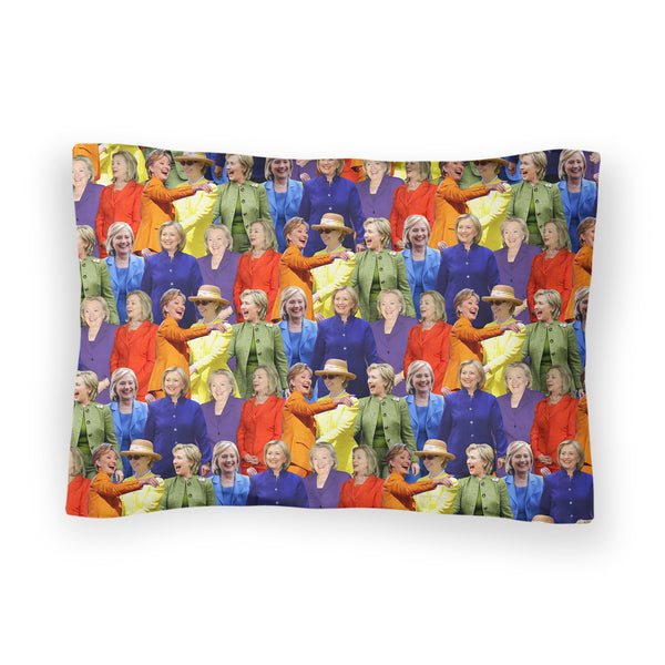 Hillary Clinton Rainbow Suits Bed Pillow Case-Shelfies-| All-Over-Print Everywhere - Designed to Make You Smile
