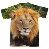 Lion Face T-Shirt-Shelfies-| All-Over-Print Everywhere - Designed to Make You Smile