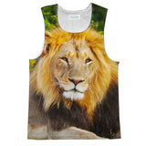 Lion Face Tank Top-kite.ly-| All-Over-Print Everywhere - Designed to Make You Smile