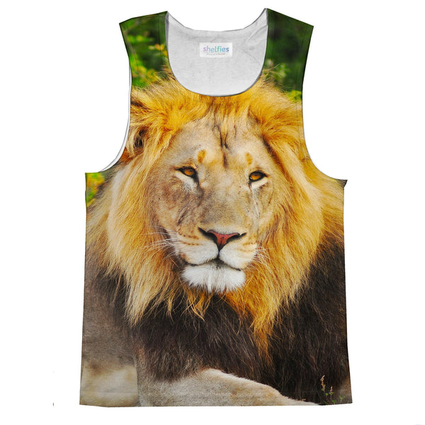 Lion Face Tank Top-kite.ly-| All-Over-Print Everywhere - Designed to Make You Smile
