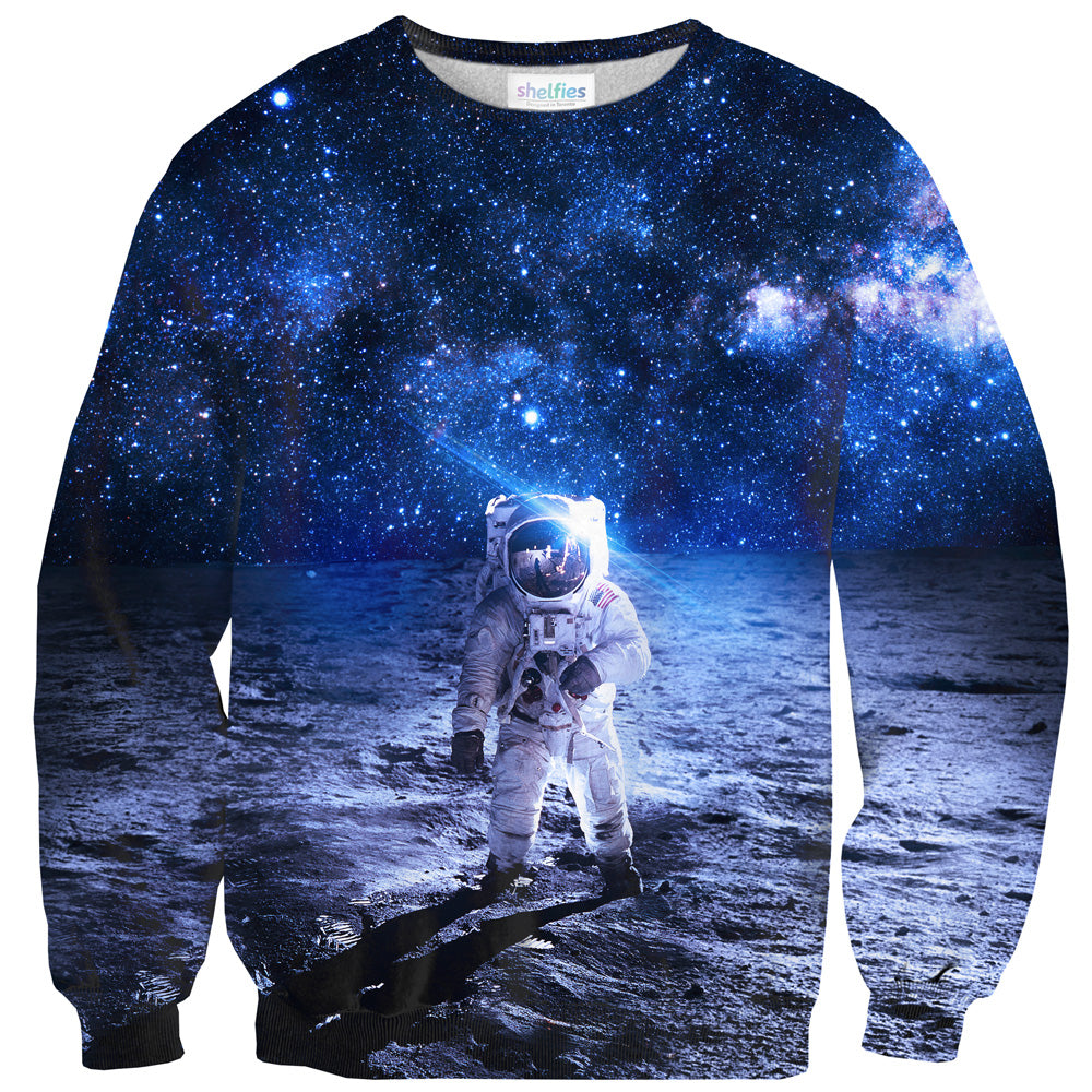 Lonely Astronaut Sweater-Subliminator-| All-Over-Print Everywhere - Designed to Make You Smile