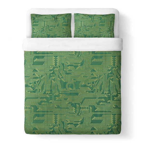 Microchip Duvet Cover-Gooten-Queen-| All-Over-Print Everywhere - Designed to Make You Smile