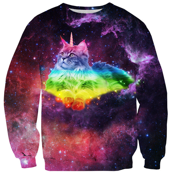 Magical Space Cat Sweater-Subliminator-| All-Over-Print Everywhere - Designed to Make You Smile