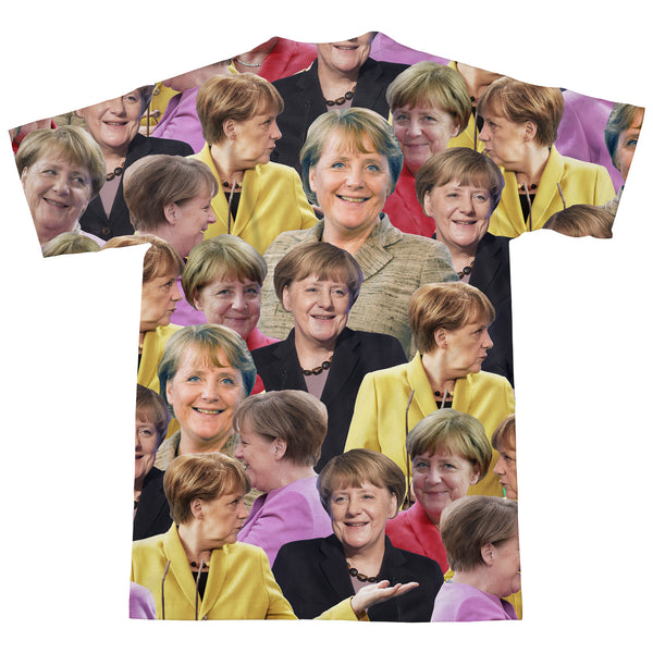 Angela Merkel Face T-Shirt-Subliminator-| All-Over-Print Everywhere - Designed to Make You Smile