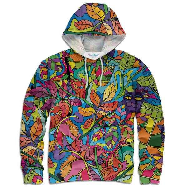 Neon Forest Hoodie-Shelfies-| All-Over-Print Everywhere - Designed to Make You Smile