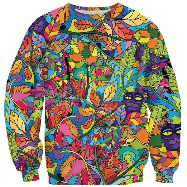 Neon Forest Sweater-Subliminator-| All-Over-Print Everywhere - Designed to Make You Smile