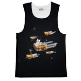 PB & J Galaxy Cat Basic Tank Top-Printify-Black-S-| All-Over-Print Everywhere - Designed to Make You Smile
