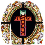 Party God Sweater-Subliminator-| All-Over-Print Everywhere - Designed to Make You Smile