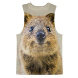 Quokka Tank Top-kite.ly-| All-Over-Print Everywhere - Designed to Make You Smile