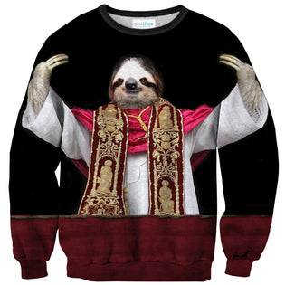 Sloth Pope Sweater | Shelfies