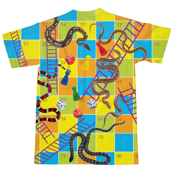 Snakes & Ladders With Pieces T-Shirt-Subliminator-| All-Over-Print Everywhere - Designed to Make You Smile