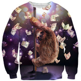 Stripper Sloth Sweater-Subliminator-| All-Over-Print Everywhere - Designed to Make You Smile