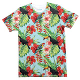 Tropical Bird T-Shirt-Shelfies-| All-Over-Print Everywhere - Designed to Make You Smile