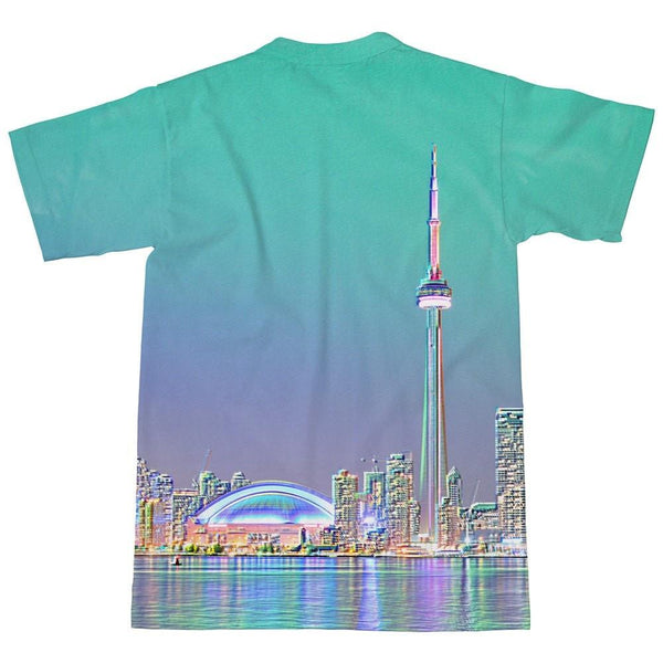 Toronto Skyline T-Shirt-Subliminator-| All-Over-Print Everywhere - Designed to Make You Smile