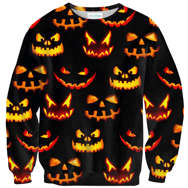 Trick Or Treat Invasion Sweater-Shelfies-| All-Over-Print Everywhere - Designed to Make You Smile
