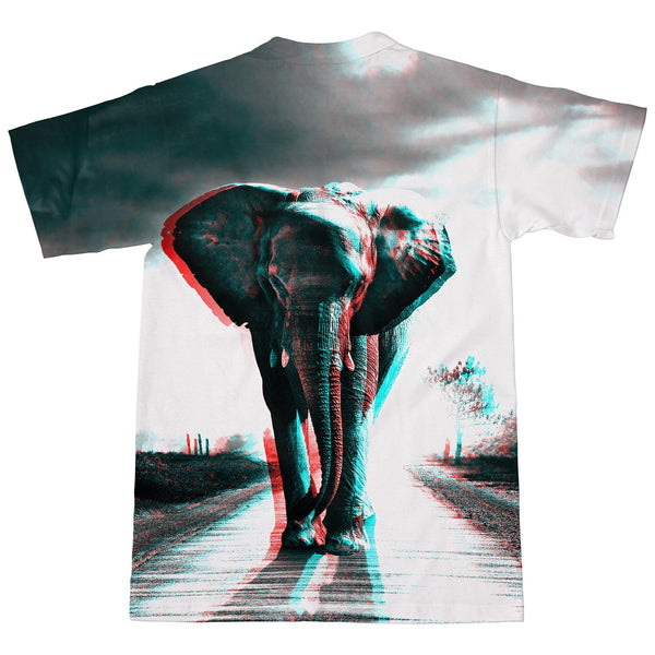 Trippy Elephant T-Shirt-Shelfies-| All-Over-Print Everywhere - Designed to Make You Smile