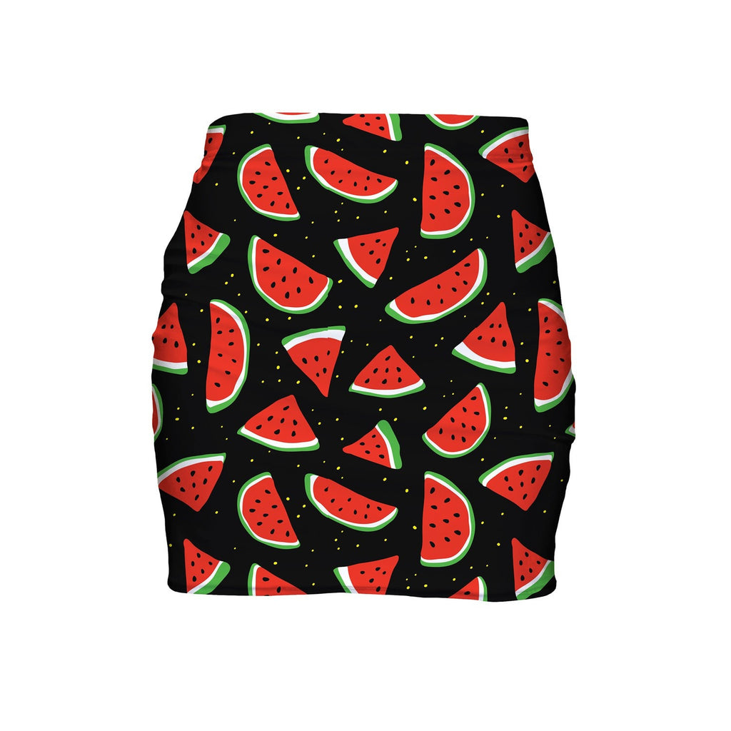 Watermelon Life Mini Skirt-Shelfies-| All-Over-Print Everywhere - Designed to Make You Smile
