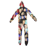 Hillary Clinton Face Adult Jumpsuit-Shelfies-| All-Over-Print Everywhere - Designed to Make You Smile