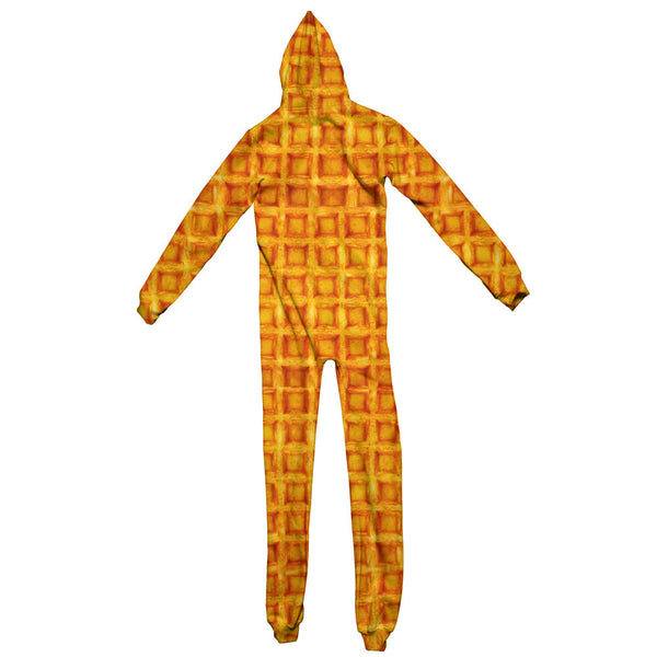 Waffle Invasion Adult Jumpsuit-Shelfies-| All-Over-Print Everywhere - Designed to Make You Smile