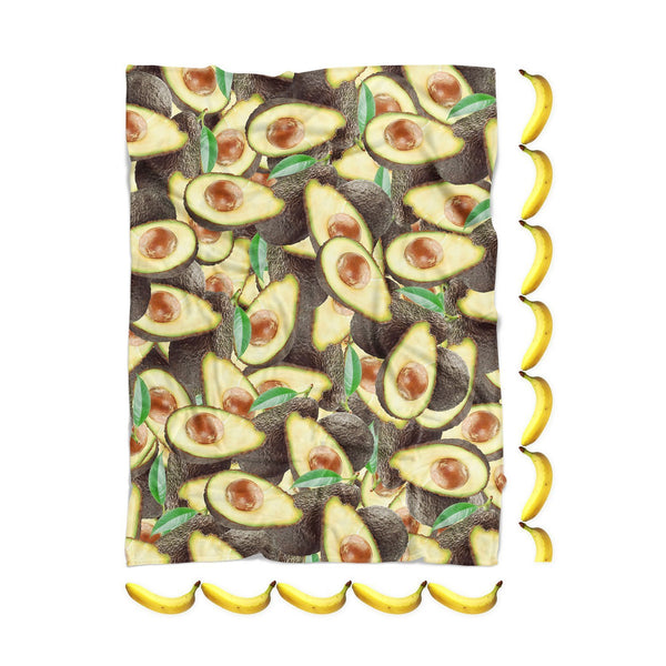 Avocado Invasion Blanket-Gooten-| All-Over-Print Everywhere - Designed to Make You Smile