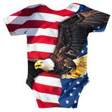 American Flag Baby Onesie-Shelfies-| All-Over-Print Everywhere - Designed to Make You Smile