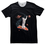 Bacon Cat Basic T-Shirt-Printify-Black-S-| All-Over-Print Everywhere - Designed to Make You Smile