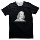 Benjamin Franklin Basic T-Shirt-Printify-Black-S-| All-Over-Print Everywhere - Designed to Make You Smile