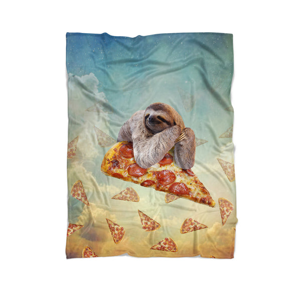 Sloth Pizza Blanket-Gooten-Cuddle-| All-Over-Print Everywhere - Designed to Make You Smile