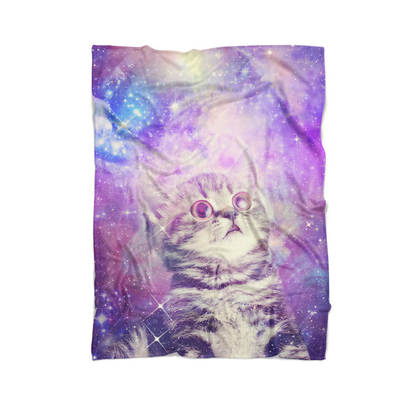 Trippin' Kitty Kat Blanket-Gooten-Cuddle-| All-Over-Print Everywhere - Designed to Make You Smile