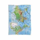World Map Blanket-Gooten-Cuddle-| All-Over-Print Everywhere - Designed to Make You Smile