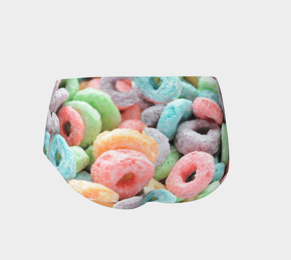 Cereal Invasion Booty Shorts-Shelfies-| All-Over-Print Everywhere - Designed to Make You Smile